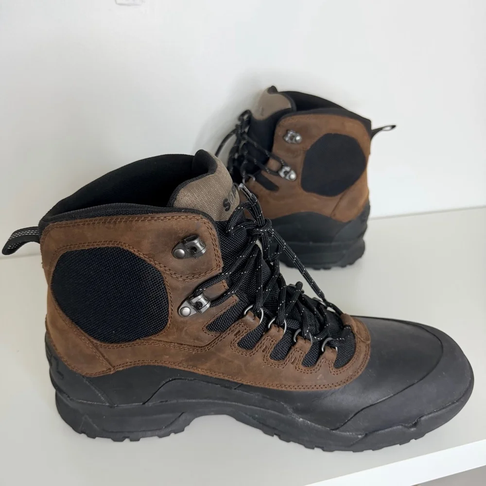 Sorel Men's Brown Black OutDry Waterproof Thinsulate Boots Size 14